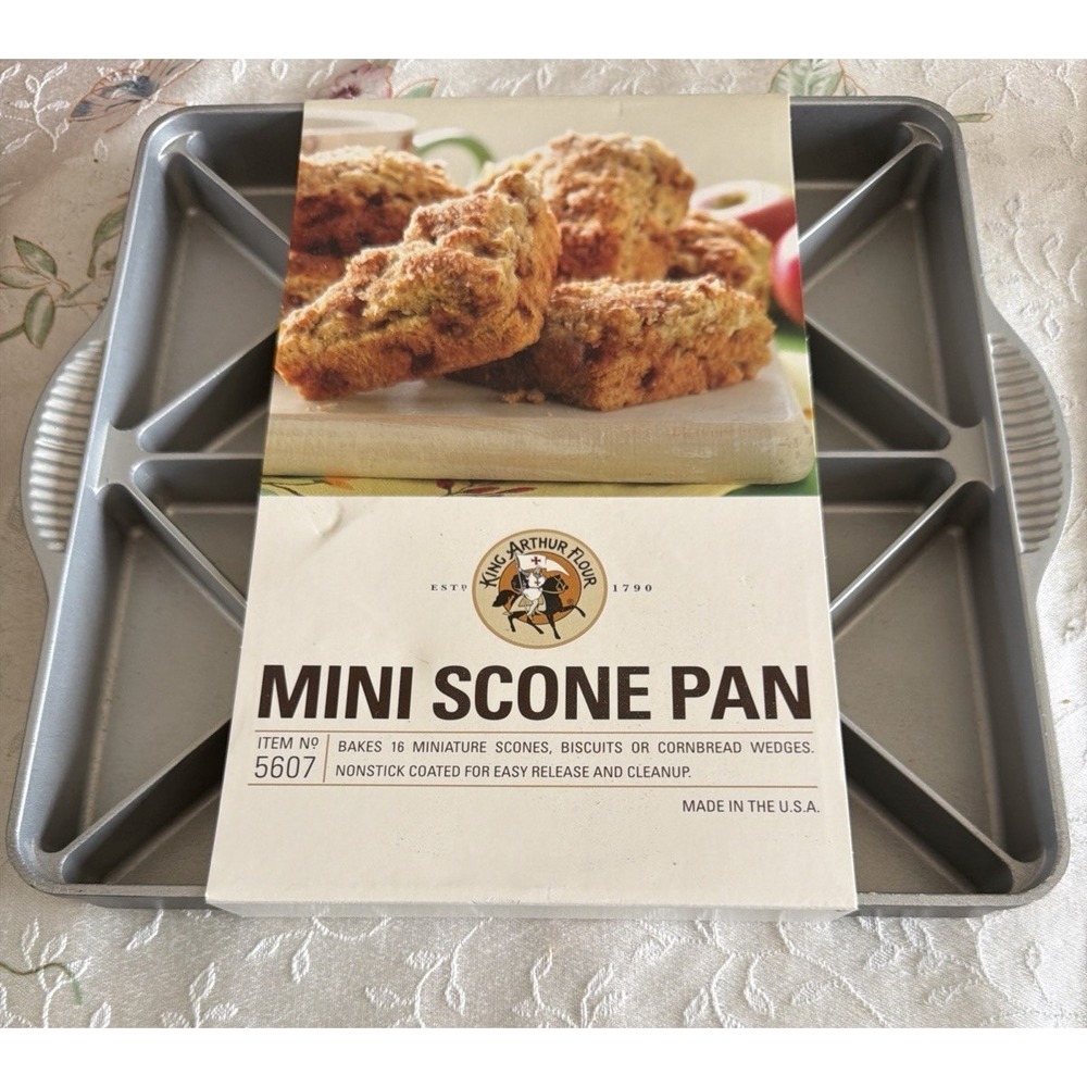King Arthur Nordic Ware Mini Scone Biscuit Cast Aluminum Non Stick Baking Pan - Picture 4 of 4